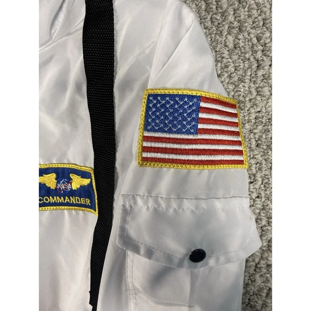 NASA Astronaut Costume Kids 8-10 Space Shuttle Commander Jumpsuit Halloween